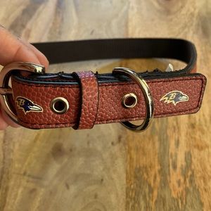 XL Baltimore Ravens dog collar